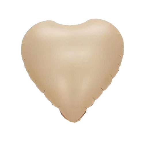 Caramel Heart Shape Helium Mylar Balloon Caramel Heart Shape Helium Mylar Balloon